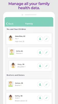 FamGenix Family Health History android App screenshot 2