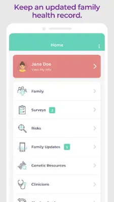 FamGenix Family Health History android App screenshot 3